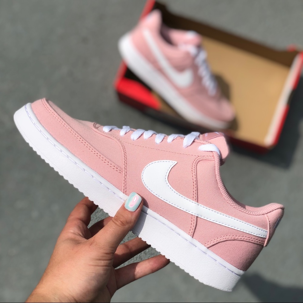 Nike Court Vision Low Canvas Pink Glaze Sneaker